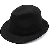 Mens Fedora Hats Unisex 20s Classic Fedora Hat