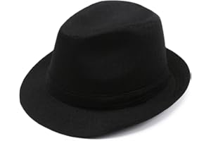 GIROIR Mens Fedora Hats Unisex 20s Classic Fedora Hat