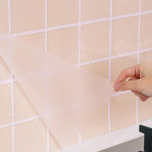 Amazon Com Wall Sticker Transparent Kitchen Backsplash Wallpaper Stickers Waterproof Oilproof High Temperature Resistant Clear Self Adhesive Wallpaper Home Kitchen