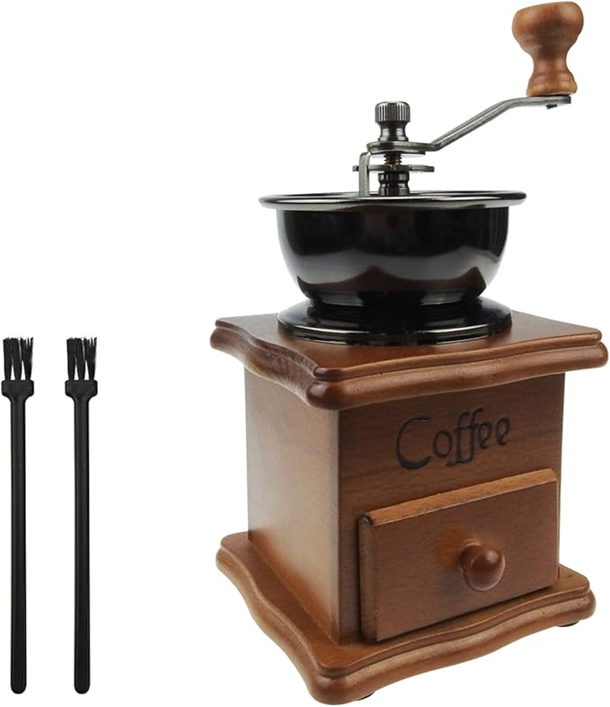 Hantehon Manual Coffee Grinder Vintage Coffee Grinder Portable Hand