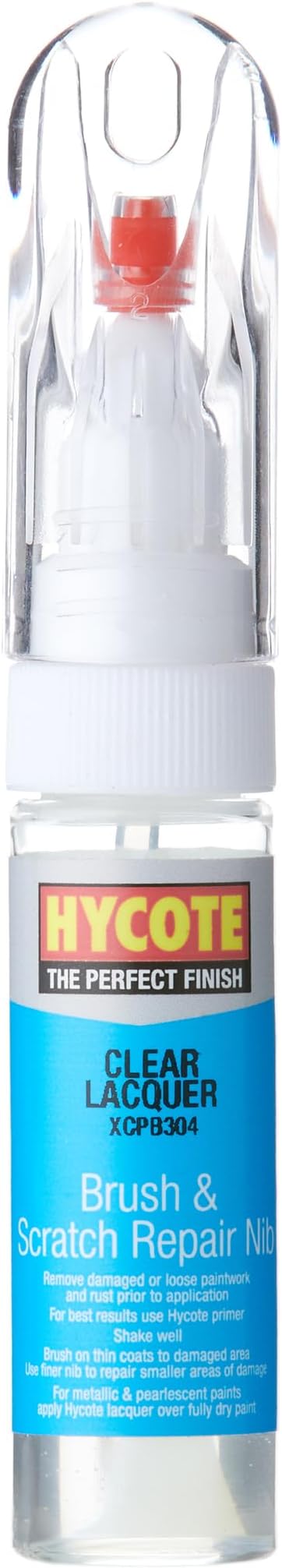 Hycote Clear Lacquer Touch Up Colour Brush 12.5ml Paint Protection Scratch Chip