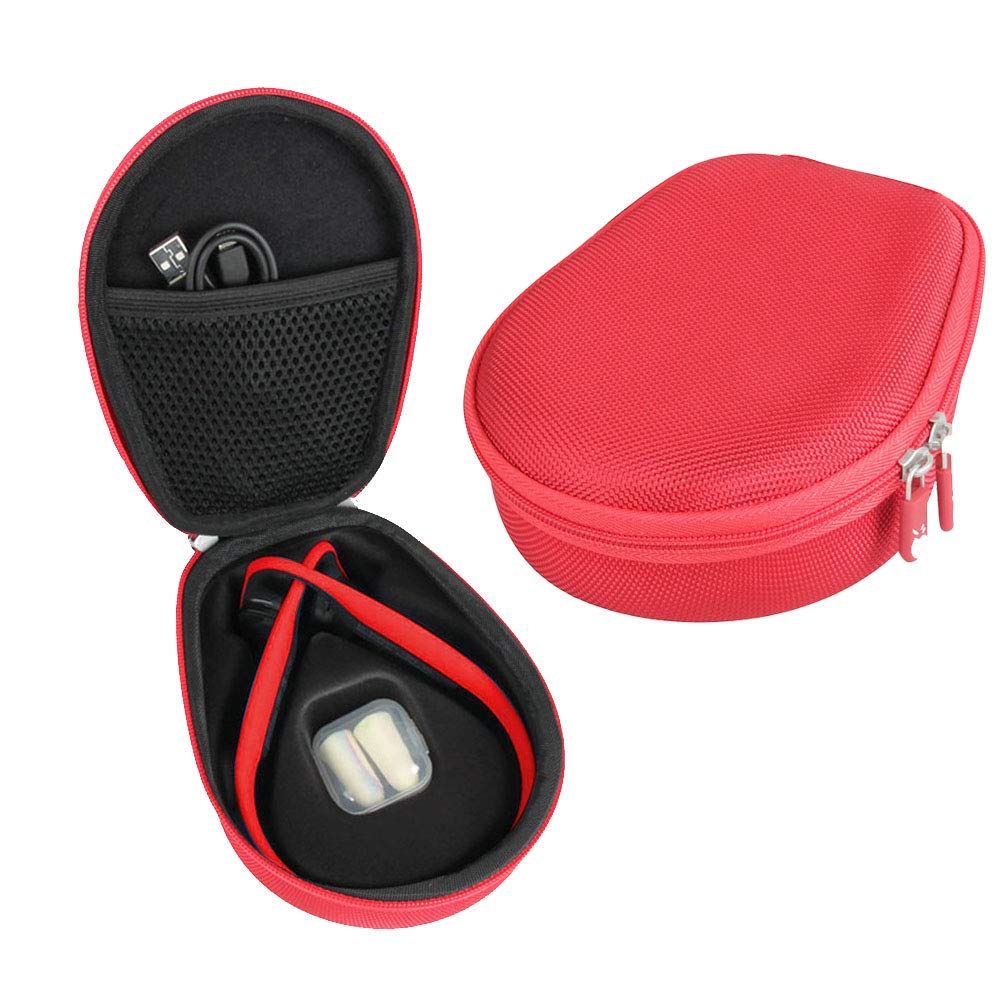Hermitshell Hard EVA Travel Case for Titanium Bone Conduction Bluetooth Sports Headphones (AS600) Red