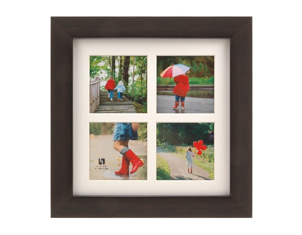 Espresso Brown with White Mat BorderTrends Cafe 10x10Inch Square