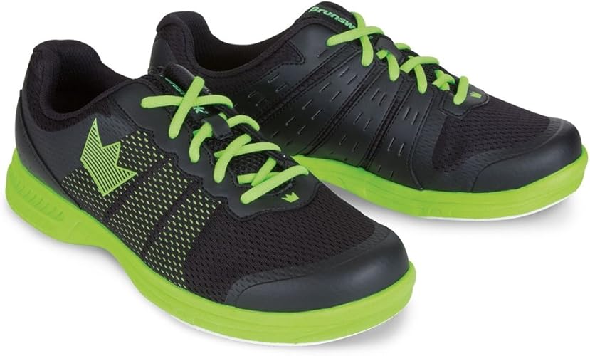 Brunswick Mens Fuze Bowling Shoes Black/Neon Herren Fuze BowlingSchuhe für Herren, Schwarz