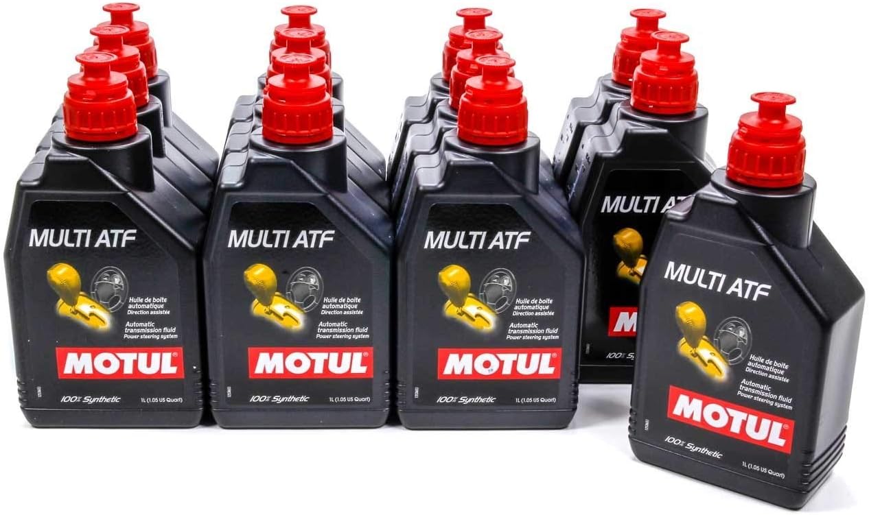 Motul 105784 Set of 12 Multi ATF Automatic Transmission Fluid 1-Liter Bottles