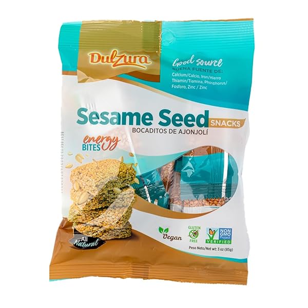 DULZURA SESAME SEED SNACKS – CRUNCHY SNACK CRACKERS – 3 OZ (PACK OF 1)