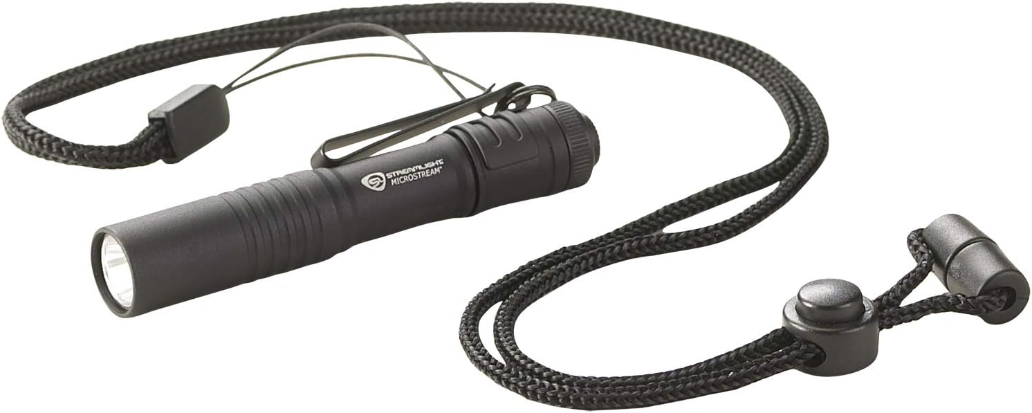 Streamlight 66323 MicroStream Ultra-Compact Aluminum body Flashlight with AAA Alkaline Battery - 45 Lumens: Home Improvement