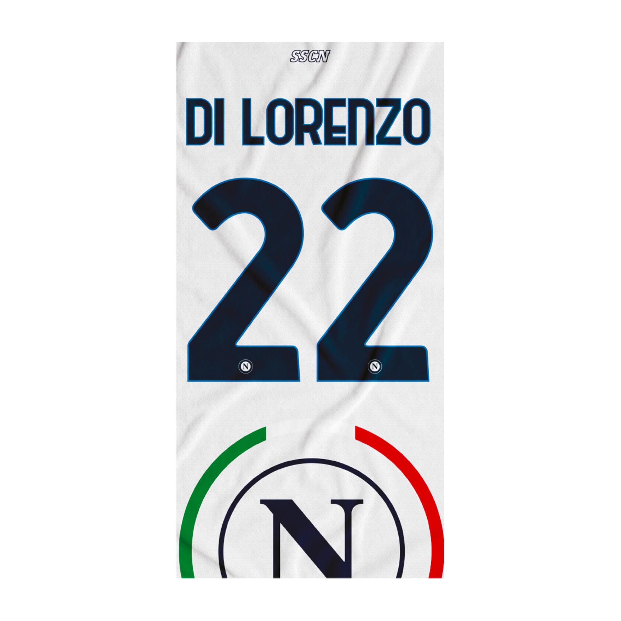 SSC NAPOLI Lorenzo Beach Towel, Unisex Adult, White