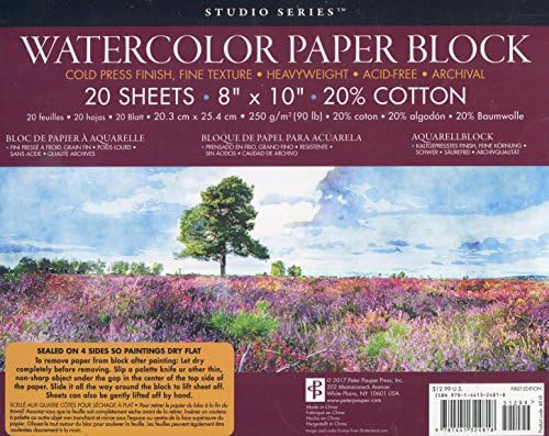Studio Series Watercolor Block (250gsm, 90lb., Cold Press)