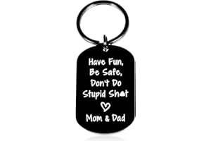 AISEAVRIL CADEAU Dont Do Stupid Keychain for Son Daughter Gag Gifts Kids Teen Boys Girls Gifts Idea Funny Christmas Birthday Gifts Him Her