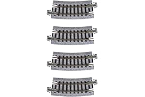 Kato USA Model Train Products Unitrack, 216mm (8 9/16") Radius 15-Degree Curve Track (4-Piece)