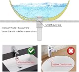 Oladwolf Chrome Basin Sink Waste Pop Up Click Clack Plug Slotted with Overflow view 5