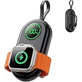 2026 Upgraded 2500mAh Portable Charger for Apple Watch 2-in-1 Wireless | Magnetic Fast Charging for Apple Watch Charger - Com