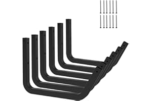 Qualward Heavy Duty Garage Indoor Kayak Storage Hooks Hanger, Wall Mounted Utility Hanging Cradle Rack for Canoe Paddle Board, Ladder, Folding Chairs, Hose, Bicycle and Tools