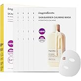 ONGREDIENTS Skin Barrier Calming Mask | Hydrating Daily Face Mask for Sensitive Skin | Ceramide, Hyaluronic Acid, Peptide Complex, Soothing, Calming | Vegan, Korean Skin Care 27ml / 0.91 fl. Oz. x6ea