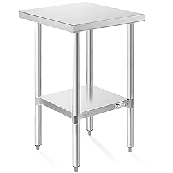 KUTLER Stainless Steel Table 24 x 18 Inches, NSF