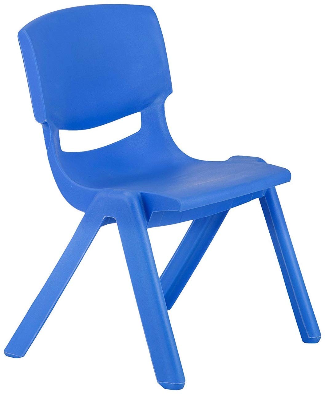 Little Fingers Plastic Stackable School Chair with 10.5'' Seat Height (4 Pack, Blue): Industrial & Scientific
