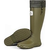 Furuian Rain Boots Women Tall Packable Garden Boots Waterproof Boots for Women Lightweight Rubber Boots Flat Mud Boots