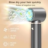 Dryhsip 5-in-1 Hair Dryer Brush Grey Detachable Heads Travel Power 800W view 5