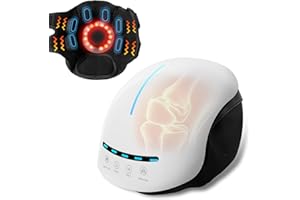 Smart Cordless Knee Massager with Heat,Electric Portable Heated Knee Brace Pad for Knee Support,5 Vibration Intensities,4 Mas