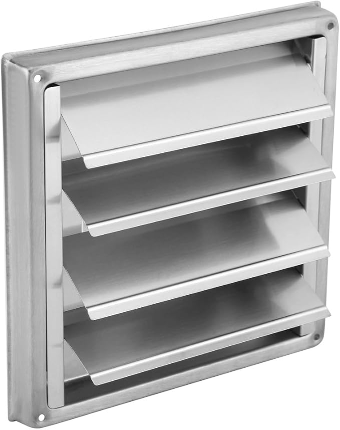 Stainless Steel Wall Air Vent Grille Square for Tumble Dryer Extractor Fan Outlet Silver Amazon