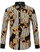 SSLR Men's Rock Style Striped Long Sleeve Shirt