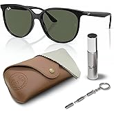 Ray-Ban RB4378 Square Shaped Sunglasses for Men & Women with Official RAYBAN Eyewear Kit