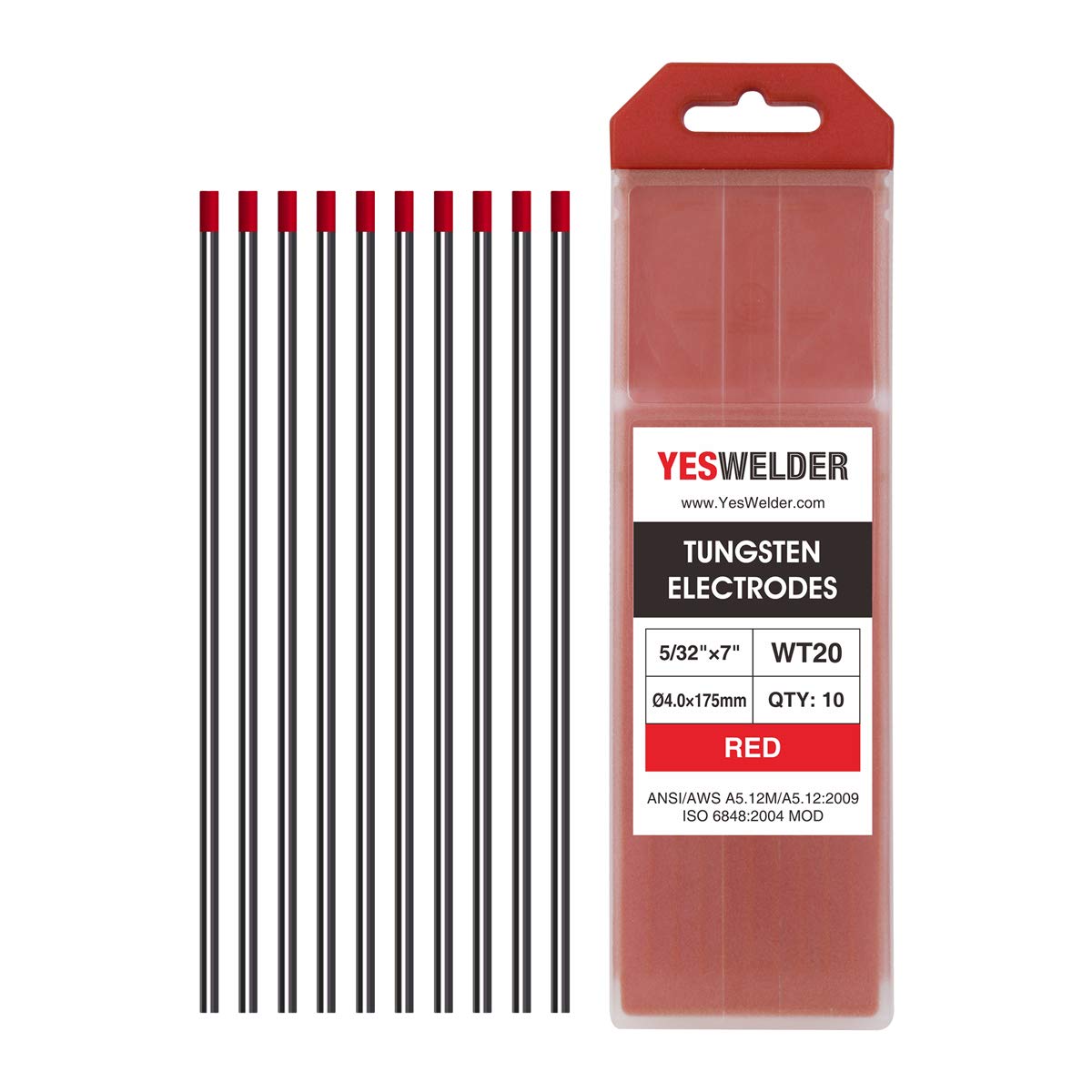 Tools & Home Improvement 2 Thoriated WT20 Red TIG Tungsten Electrode 6