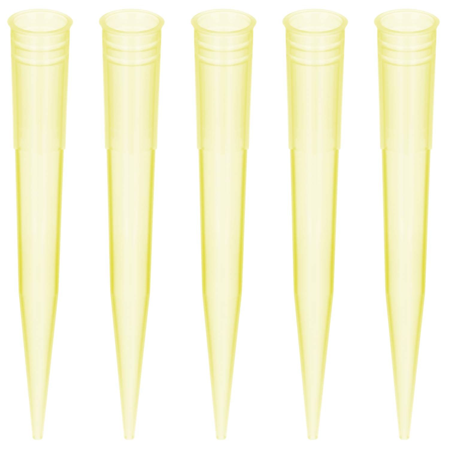 stonylab 200 µL Pipettes Tips, 200 pcs Universal Polypropylene Pipettes Tips Lab Clear Pipet Tips Liquid Transfer for Laboratory Chemistry