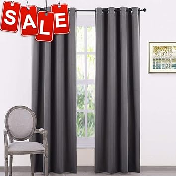 Gray Blackout Curtains Panel Set Pony Dance All Amazon In