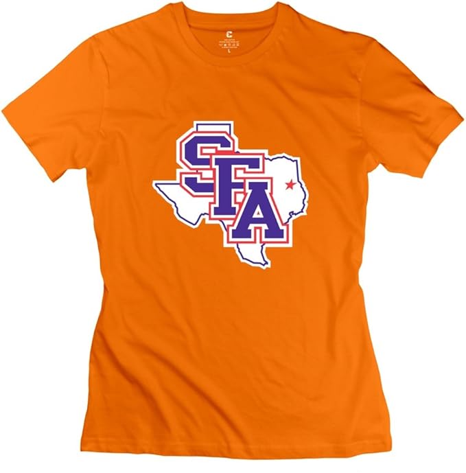 Amazon.com: Orange Casual Stephen F. Austin State University T Shirts For Female Size XXL: Clothing