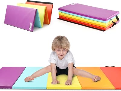 PhysKcal 5-Panel Folding Gymnastics Tumbling Mat 195cm 75cm 2.8cm