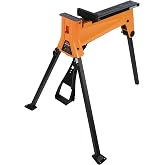 Triton SuperJaws SJA100E The Original Portable Clamping Jawhorse - 2200lb Heavy Duty Folding Workbench with Foot Pedal, Tripod Jaw Horse Work Table for Woodworking, Repairs and Construction