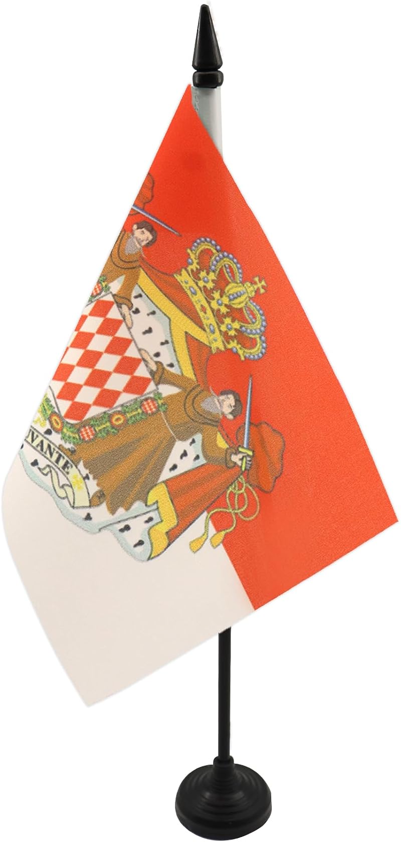 AZ FLAG Monaco Coat of Arms Table Flag 5x8 in 21x14 cm with Pole & Base