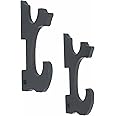 Eforlife 2/Set Sword Hook Wall Mount Samurai Sword Hanger Display Holder Adjustable for Katana Wakizashi Tanto Genji Sword Weapon Rack