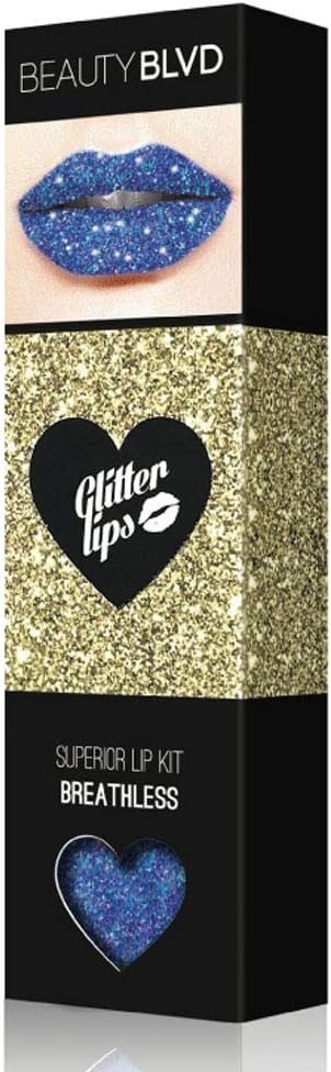 BEAUTYBLVD Glitter Lips, Cruelty Free Lip Kit - Breathless