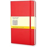 Moleskine Classic Notebook, Large, Squared, Red, Hard Cover (5 x 8.25) (Classic Notebooks)