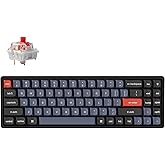 Keychron K14 Pro 70% Wireless Mechanical Keyboard, 72-Key QMK/VIA Programmable Bluetooth/Wired RGB Keyboard, Hot-Swappable Brown Switch, Aluminum Frame – for Mac Windows Linux