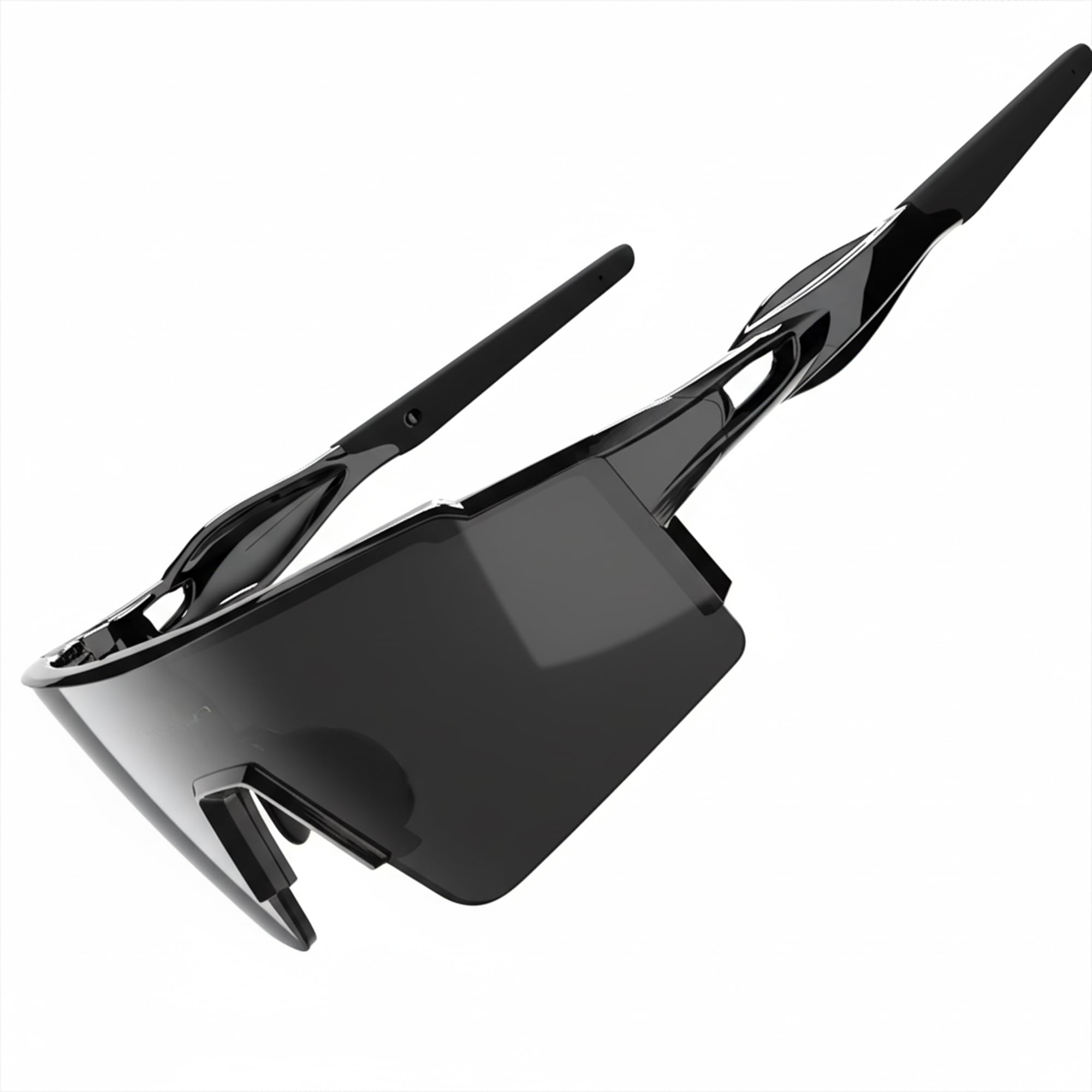 ATTCL Bike Sunglasses, Cycling glasses,Polarized Bicycle Sunglasses for Women and Men, UV Protection XQ550 Black UV400 CAT 3 CE