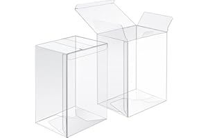 CREGEAR 25 Pack Protectors Case Apply for Funko- 4" Inch-Pop Vinyl Figures, 0.38mm Crystal Clear Protector, Plastic Protector Cases, Heavy Duty Display Box with Protective Film & Locking Tab