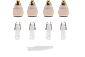 EFSANONY Eyebrow Hair Remover replacement heads for Finishing Touch Flawless Brows Eyebrow Hair Remover,Painless Blades with Cleaning Brush - As Seen on TV (flawless eyebrow replacement heads, 4 pack)