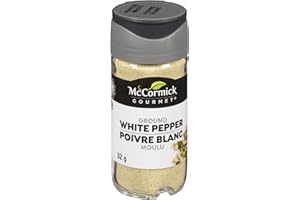 McCormick Gourmet (MCCO3), New Bottle, Premium Quality Natural Herbs & Spices, Ground White Pepper, 32g
