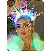 Catery Light Up Headband LED Rave Headpiece Costume Hair Accessories for Women
