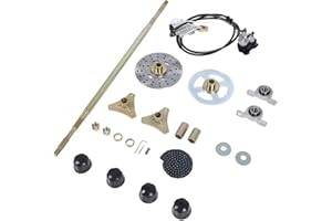 29in Go Kart Rear Live Axle Kit - High Strength Metal Brake Caliper Compression Tool, Complete Set for Single Drift Trike and