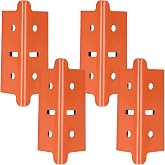 4 Pcs 1.25 in Post Coupling Compatible with Muscle Rack, Post Coupler for Muscle Rack Width is Less Than or Equal to 1.25 Inches, 3.95 x 1.35 x 1.35 in (Orange)