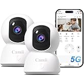 2K Pet Camera Indoor, 5G/ 2.4G Indoor Cameras for Home Security, Baby/Dog/Pet/Elder Camera with Phone App, Night Vision, Auto Tracking, Human/Pet Detection, Cloud&SD Storage
