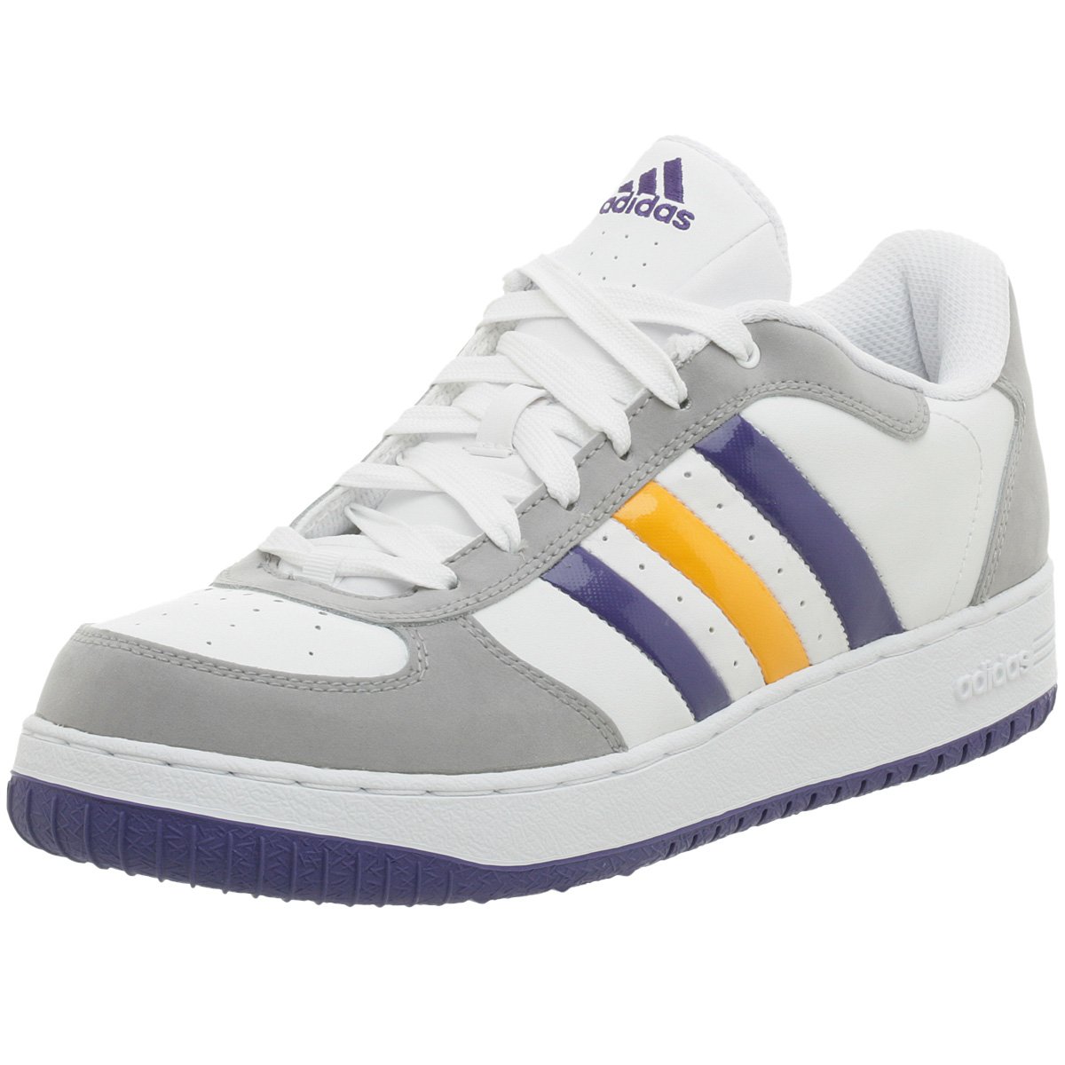 Buy Adidas Men S Btb Low Nba Lakers Basketball Shoe White Regal Purple 11 5 M At Amazon In