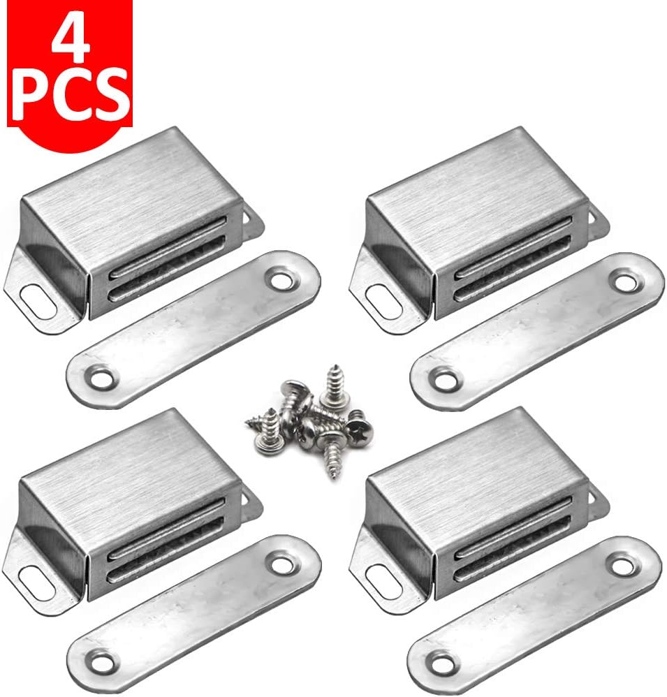4 Pack Door Catch, Stainless Steel Catch ，Heavy Duty