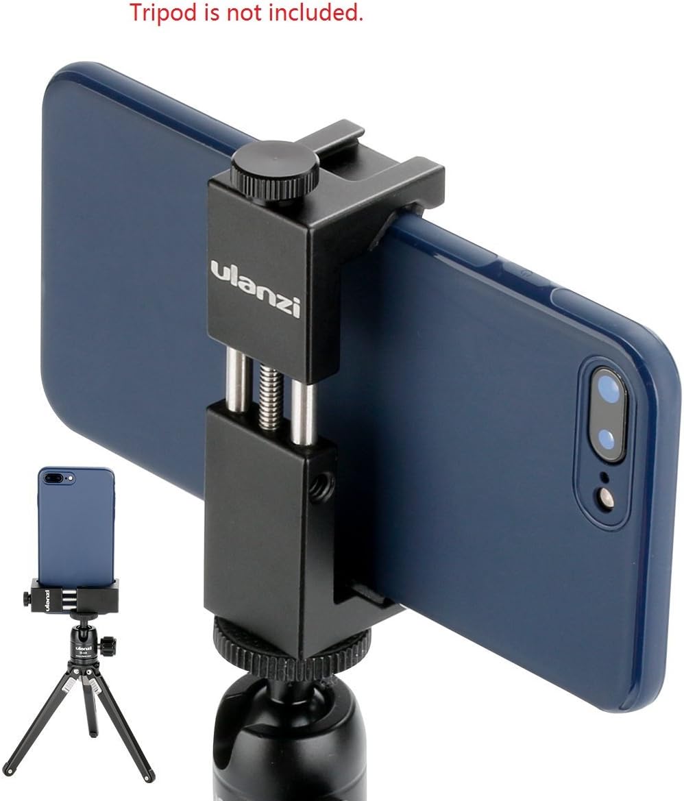 Ulanzi Iron ST-02s Aluminium Smartphone Tripod Mount Stand Adapter Vertical Shooting for iPhone X 8 plus Samsung Mobile Tripod