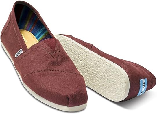 toms burgundy shoes